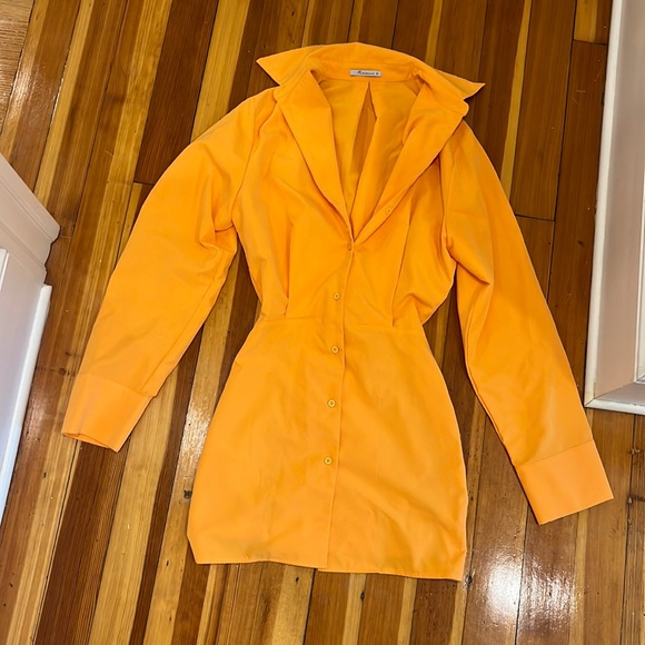 Not Ya Average Orange Blazer Dress